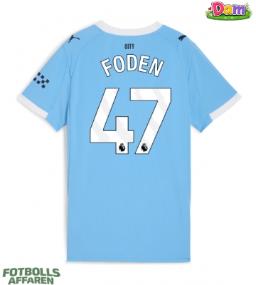 Manchester City Phil Foden #47 Hemmatröja Kvinnor 2025-26 Kortärmad